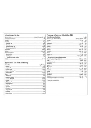 Metagenics UltraMeal Advanced Protein(R) -- protein supplement, muscle support. - Back