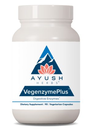 Ayush Herbs Vegenzyme Plus(TM) -- digestive enzymes, vegetarian formula.