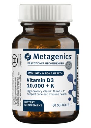 Metagenics Vitamin D3 10,000 + K -- vitamin D, vitamin K
