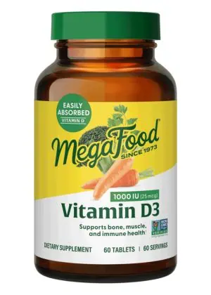 MegaFood Vitamin D3 1000IU -- vitamin D, immune support