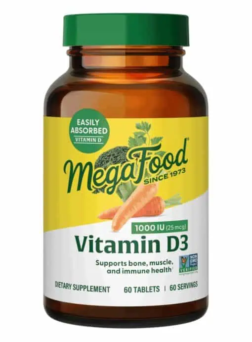 MegaFood Vitamin D3 1000IU -- vitamin D, immune support