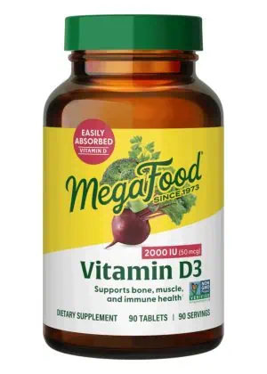 Megafood Vitamin D3 2000 IU -- vitamin d supplement, immune health