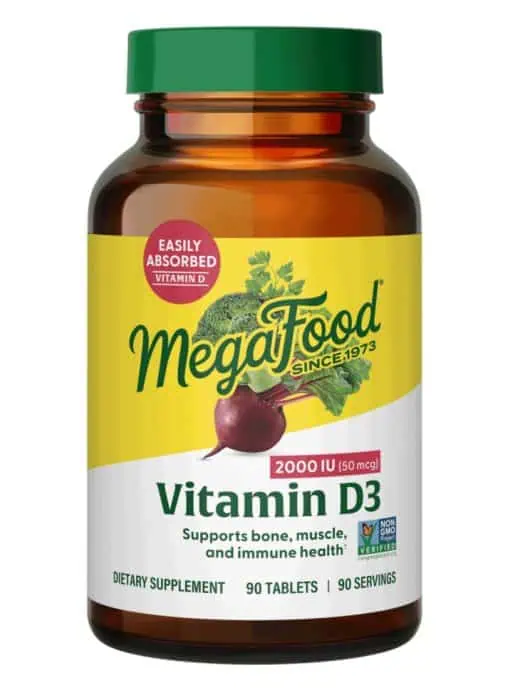 Megafood Vitamin D3 2000 IU -- vitamin d supplement, immune health