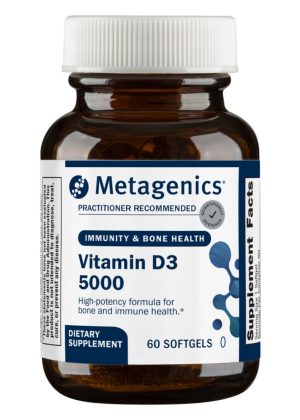 Metagenics Vitamin D3 5000 -- vitamin D, immune support.