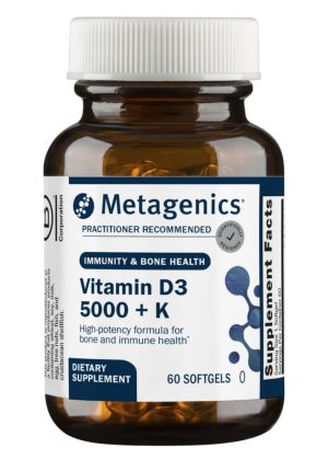 Metagenics Vitamin D3 5000 + K -- vitamin D, vitamin K