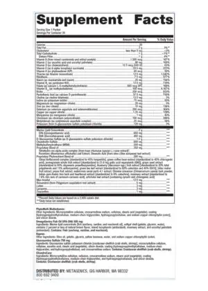 Metagenics Wellness Essentials(R) Active -- joint health, nutritional support. - Back