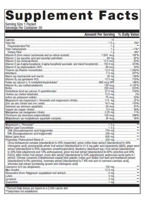 Metagenics Wellness Essentials Brain Health -- brain health, cognitive support. - Back