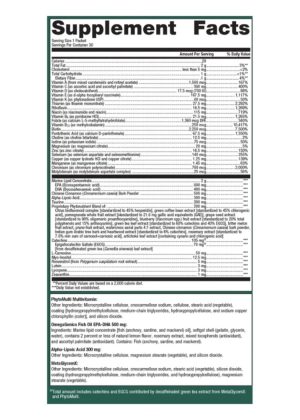 Metagenics Wellness Essentials Healthy Balance -- blood sugar support, nutritional supplement. - Back