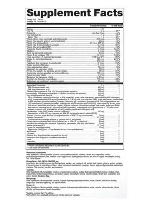 Metagenics Wellness Essentials(R) Men's Vitality -- men's health, vitality support. - Back