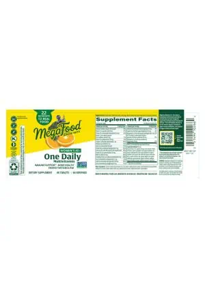 Megafood Women Over 40(TM) One Daily -- multivitamin, women's health - Back