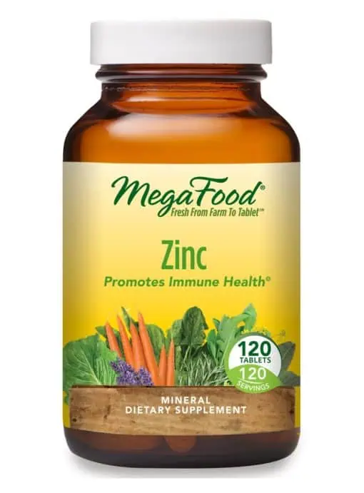 MegaFood Zinc -- immune support, healthy tissue development