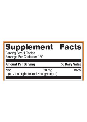 Metagenics Zinc A.G.(TM) -- zinc supplement, immune support. - Back
