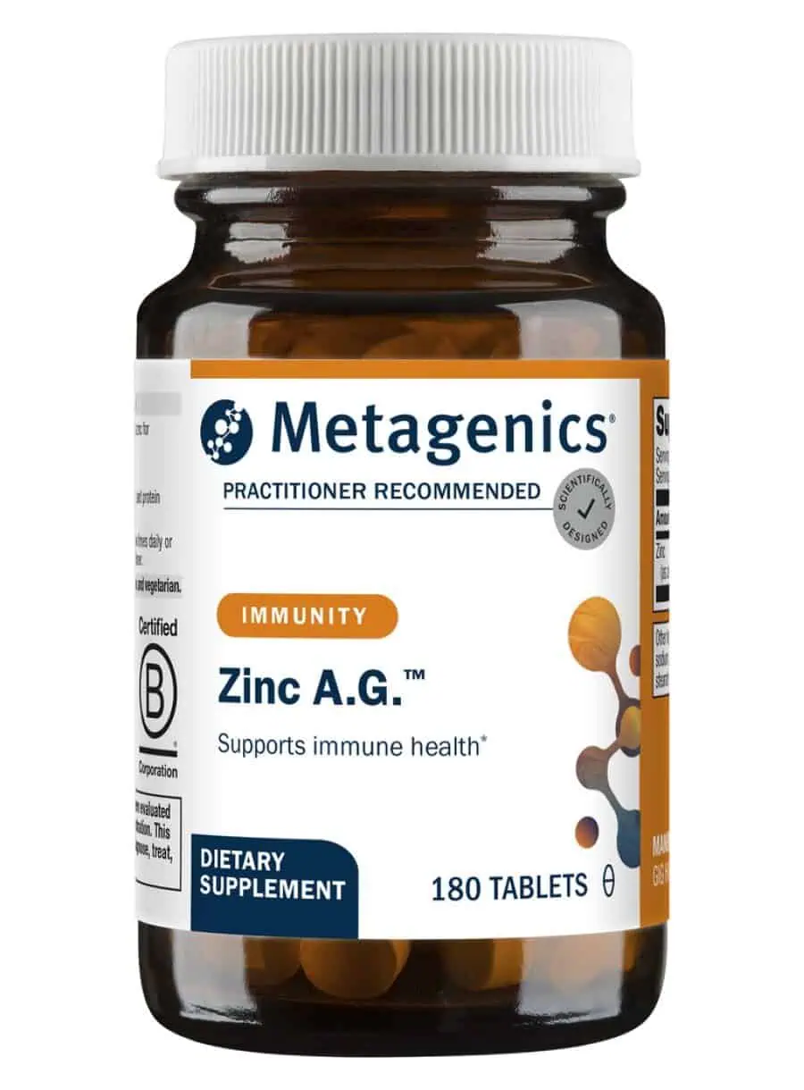 Metagenics Zinc A.G.(TM) -- zinc supplement, immune support.