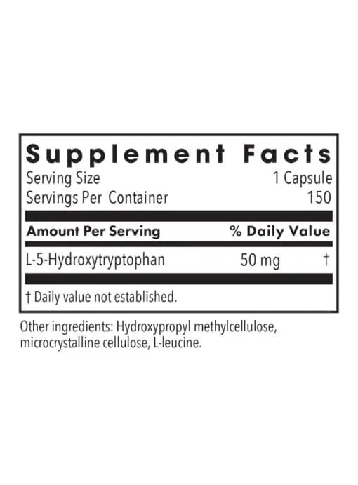 Allergy Research Group 5-HTP 50mg -- serotonin support, mood enhancement. - Back