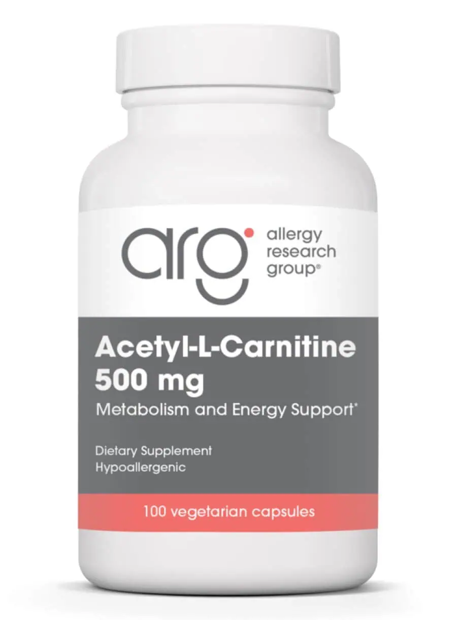 Allergy Research Group Acetyl L-Carnitine 500mg -- acetyl-l-carnitine, metabolism support.