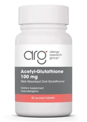 Allergy Research Group Acetyl L-Glutathione -- glutathione supplement, antioxidant support.