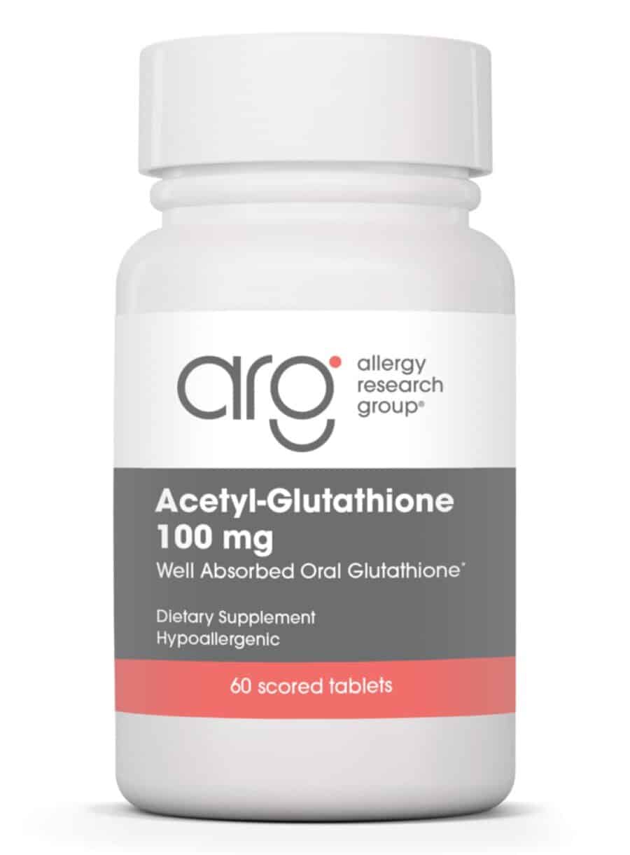 Allergy Research Group Acetyl L-Glutathione -- glutathione supplement, antioxidant support.