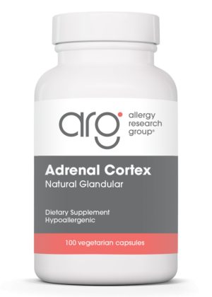 Allergy Research Group Adrenal Cortex Natural Glandular -- adrenal support, stress resilience.