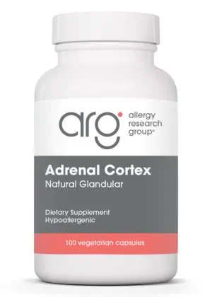 Allergy Research Group Adrenal Cortex Natural Glandular -- adrenal support, stress resilience.
