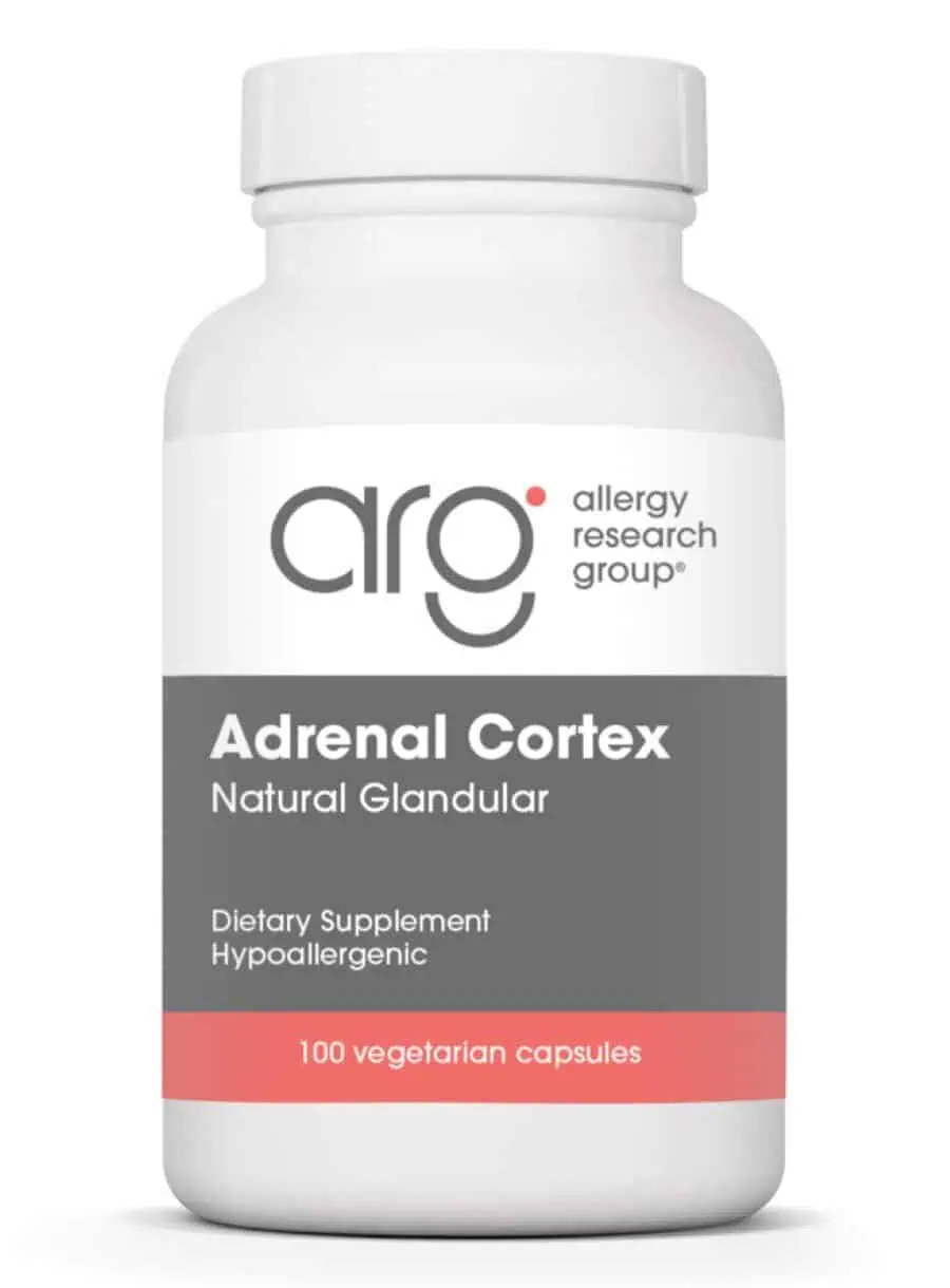 Allergy Research Group Adrenal Cortex Natural Glandular -- adrenal support, stress resilience.