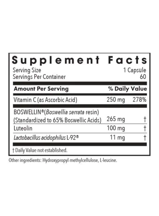 Allergy Research Group Aller-Aid L-92 with L. acidophilus L-92 -- immune support, seasonal support. - Back