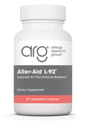 Allergy Research Group Aller-Aid L-92 with L. acidophilus L-92 -- immune support, seasonal support.