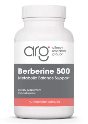 Allergy Research Group Berberine (Berberine HCl) 500 mg -- glucose metabolism, lipid balance.