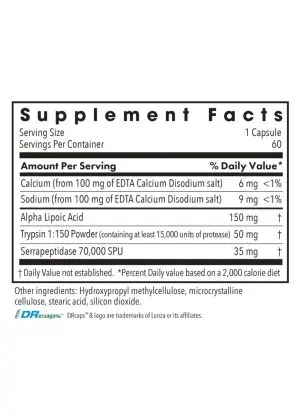 Allergy Research Group Biofilm Neutralizer* with EDTA -- biofilm support, dietary supplement. - Back