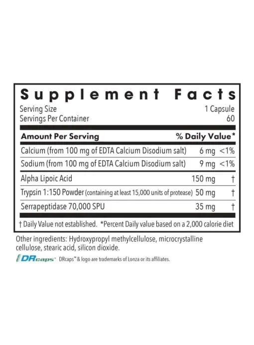 Allergy Research Group Biofilm Neutralizer* with EDTA -- biofilm support, dietary supplement. - Back