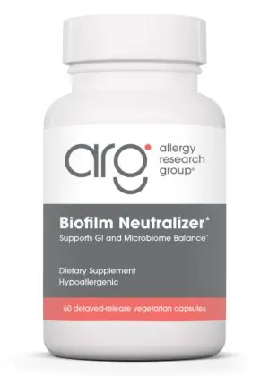 Allergy Research Group Biofilm Neutralizer* with EDTA -- biofilm support, dietary supplement.
