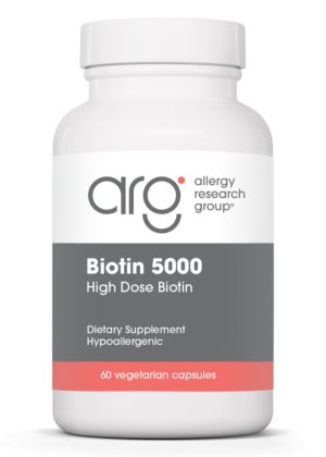 Allergy Research Group Biotin 5000 -- high potency biotin, vitamin B7.