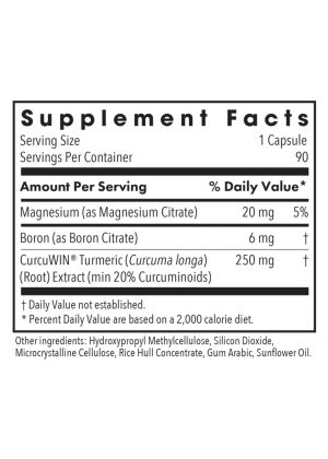 Allergy Research Group Boron Joint with CurcuWIN(R) -- joint support, curcumin supplement. - Back