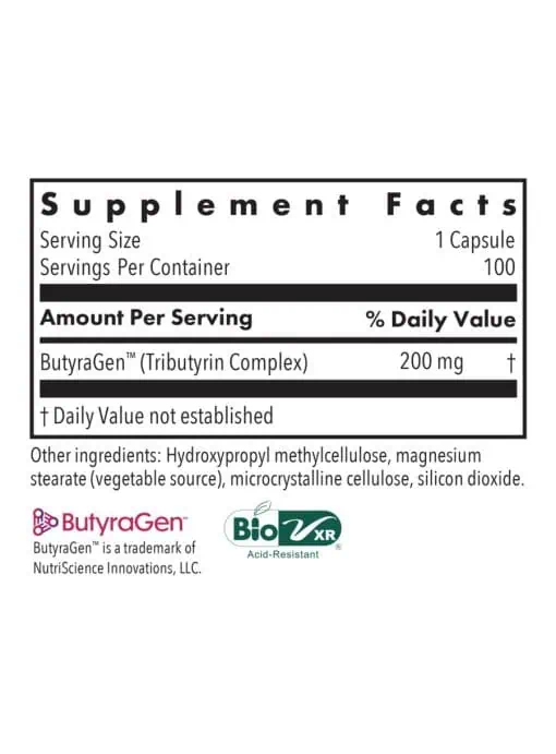 Allergy Research Group ButyrEn -- butyric acid, digestive health. - Back