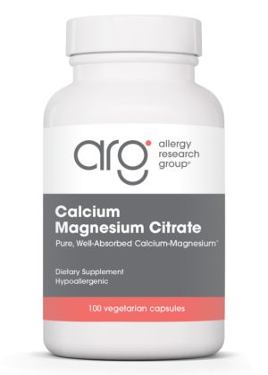 Allergy Research Group Calcium/Magnesium Citrate -- calcium supplement, magnesium supplement.