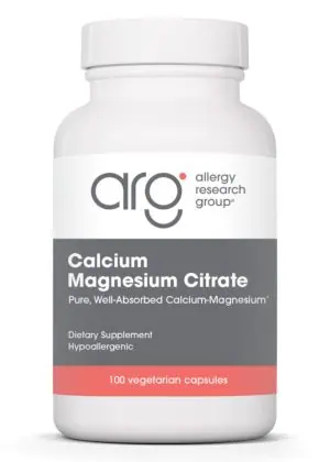 Allergy Research Group Calcium/Magnesium Citrate -- calcium supplement, magnesium supplement.