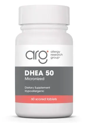 Allergy Research Group DHEA 50mg Micronized Lipid Matrix -- DHEA support, hormone balance.