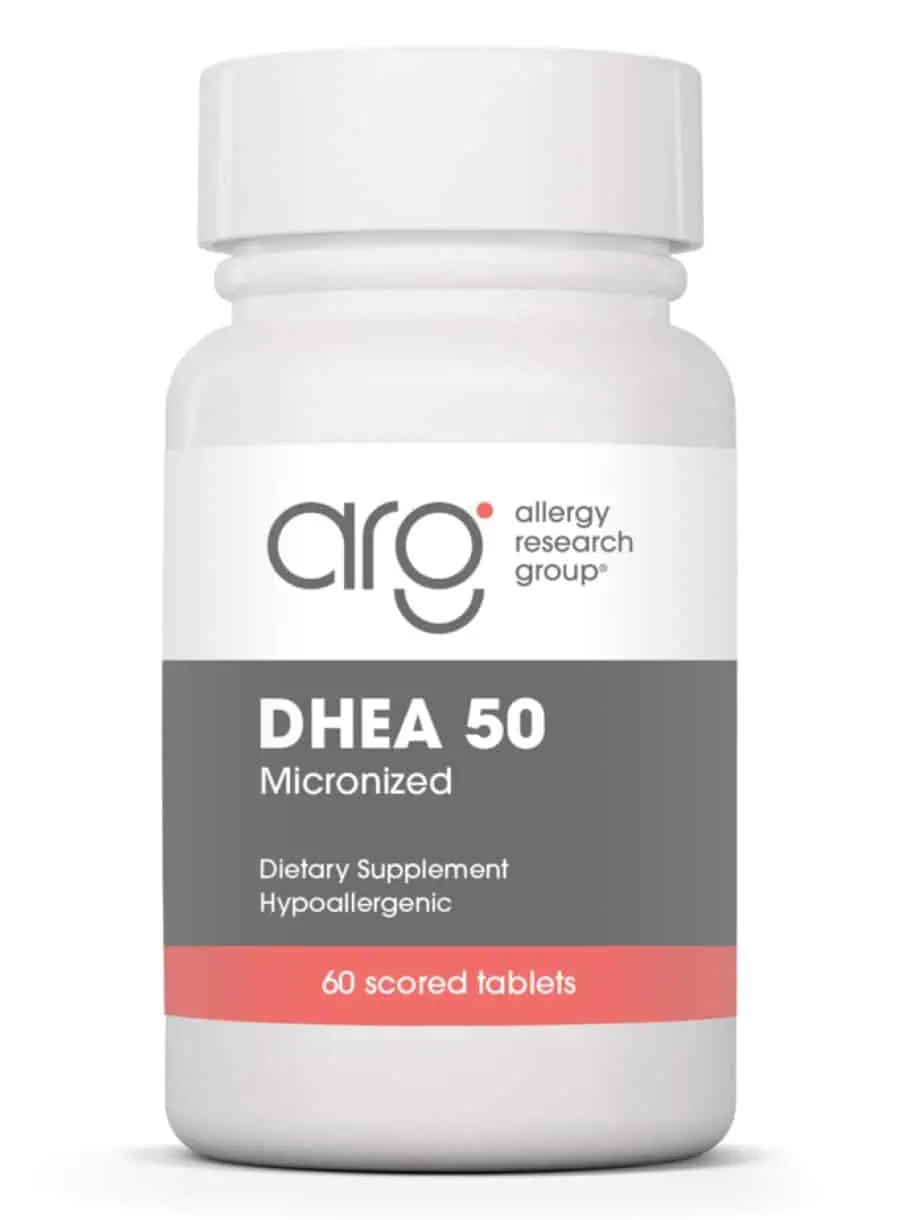 Allergy Research Group DHEA 50mg Micronized Lipid Matrix -- DHEA support, hormone balance.