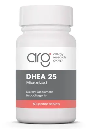 Allergy Research Group DHEA (micronized) 25 mg -- hormone balance, cognitive support.