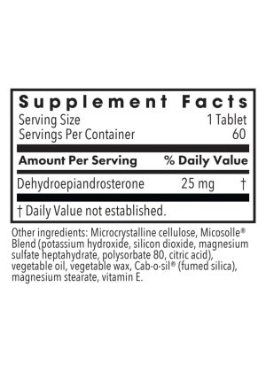 Allergy Research Group DHEA (micronized) 25 mg -- hormone balance, cognitive support. - Back