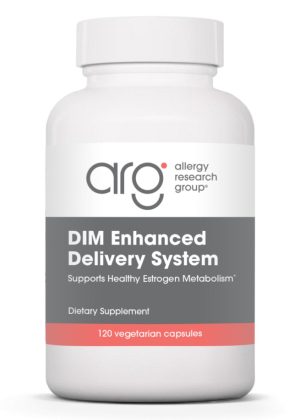 Allergy Research Group DIM Enhanced Delivery System -- estrogen metabolism, hormone balance.