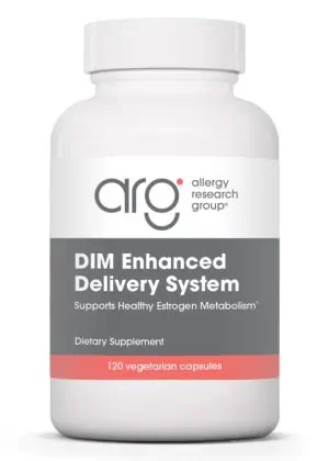 Allergy Research Group DIM Enhanced Delivery System -- estrogen metabolism, hormone balance.