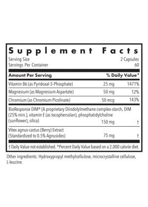 Allergy Research Group DIM Vitex Hormone Detox -- hormone balance, estrogen metabolism. - Back