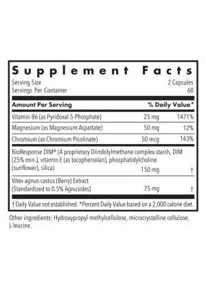 Allergy Research Group DIM Vitex Hormone Detox -- hormone balance, estrogen metabolism. - Back