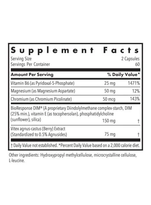 Allergy Research Group DIM Vitex Hormone Detox -- hormone balance, estrogen metabolism. - Back