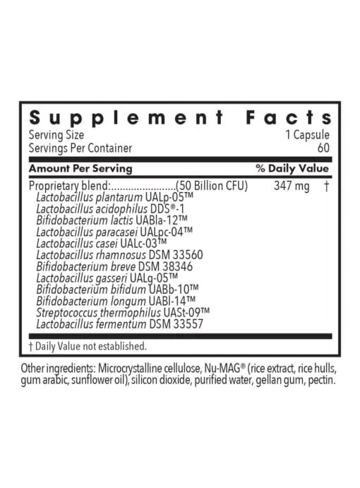 Allergy Research Group Essential-Biotic Complete -- probiotic supplement, digestive health. - Back