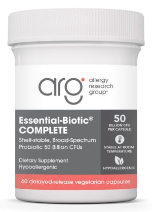 Allergy Research Group Essential-Biotic Complete -- probiotic supplement, digestive health.