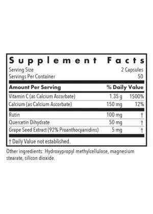 Allergy Research Group Esterol -- vitamin C, bioflavonoids - Back