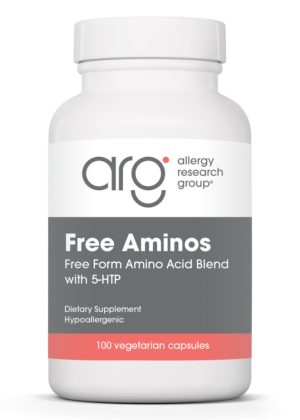 Allergy Research Group Free Aminos 750mg -- amino acids, dietary supplement.