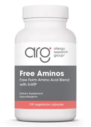Allergy Research Group Free Aminos 750mg -- amino acids, dietary supplement.