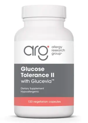 Allergy Research Group Glucose Tolerance II w/ Glucevia -- glucose metabolism, insulin sensitivity.